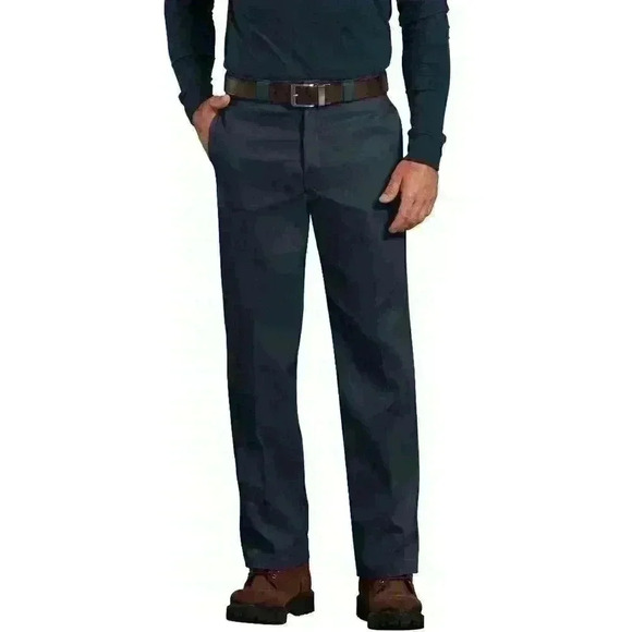 Dickies Mens 874 Original Fit Work Pant Flex Dark Navy Wrinkle Resistant - Picture 1 of 4